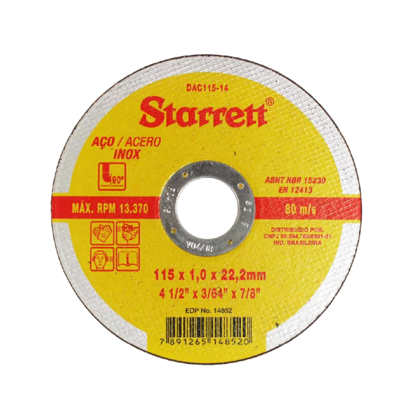 Disco de Corte 7” x .060” x 7-8”